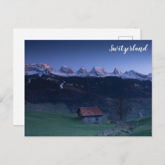 Schweiz Schweizer Alpen Foto für Ausflüge Postkarte (Vorne/Hinten)
