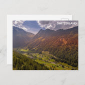 Schweiz Schweizer Alpen Foto für Ausflüge Postkarte (Vorne/Hinten)