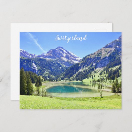 Schweiz Schweizer Alpen Foto für Ausflüge Postkarte (Vorne/Hinten)