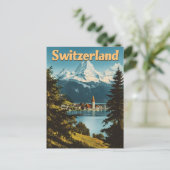 Schweiz Schweizer Alpen Landschaftliche Berge Postkarte (Stehend Vorderseite)