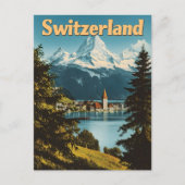 Schweiz Schweizer Alpen Landschaftliche Berge Postkarte (Vorderseite)