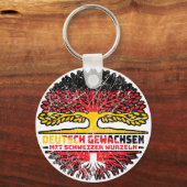 Schweiz Schweizer Deutsch Deutschland Baum Wurzel Schlüsselanhänger (Rückseite)