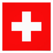 Schweiz - Schweizer Flagge Fotodruck (Vorne)