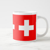 Schweiz - Schweizer Flagge Jumbo-Tasse (Rechts)