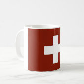 Schweiz - Schweizer Flagge - Kaffeetasse (Vorderseite Links)