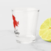 Schweiz Schweizer Flagge Karte Schnapsglas (Rechts)