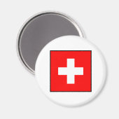 Schweiz - Schweizer Flagge Magnet (Vorderseite/Rückseite)