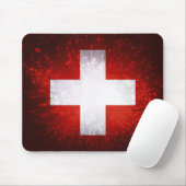 Schweiz; Schweizer Flagge Mousepad (Mit Mouse)