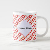 Schweiz Schweizer Flagge Personalisiert Jumbo-Tasse (Rechts)