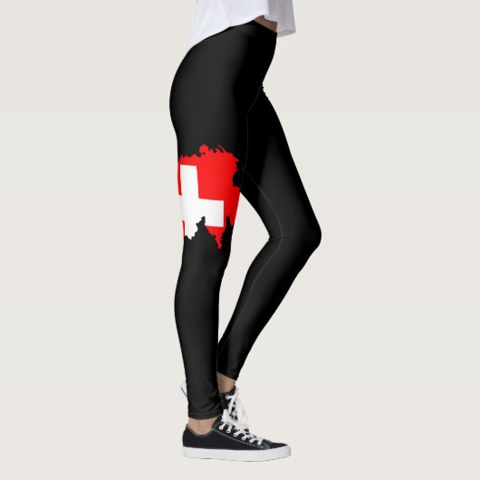 Schweiz Schweizer Flagge Pride Womens Fashion Leggings (Rechts)