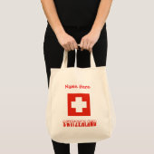 Schweiz Schweizer Flagge Rot Personalisiert Tragetasche (Vorderseite (Produkt))