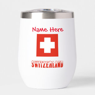 Schweiz Schweizer Flagge Rot Personalisierung