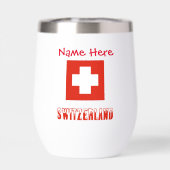 Schweiz Schweizer Flagge Rote Personalisierung (Rückseite)