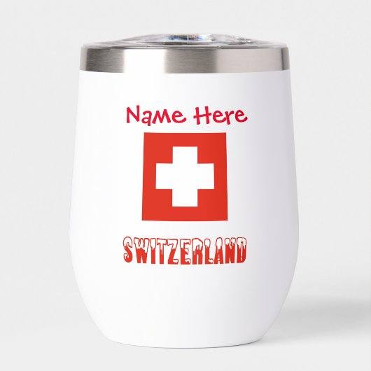 Schweiz Schweizer Flagge Rote Personalisierung