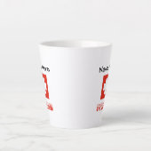 Schweiz Schweizer Flagge Schwarze Personalisierung Milchtasse (Vorderseite)