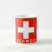 Schweiz Schweizer Flagge - schweizerischer Name Kaffeetasse (Mittel)
