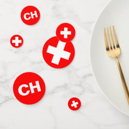 Schweiz Schweizer Nationalfeiertag CH Party Konfetti