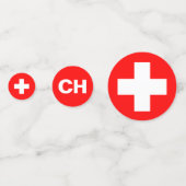 Schweiz Schweizer Nationalfeiertag CH Party Konfetti (Vorderseiten)