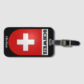Schweiz | Schweizer Wappen Gepäckanhänger (Vorderseite (Horizontal))