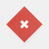 Schweiz Serviette (Ecke)