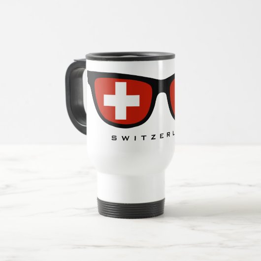 Schweiz Shades benutzerdefinierte Tasse (Vorderseite Links)