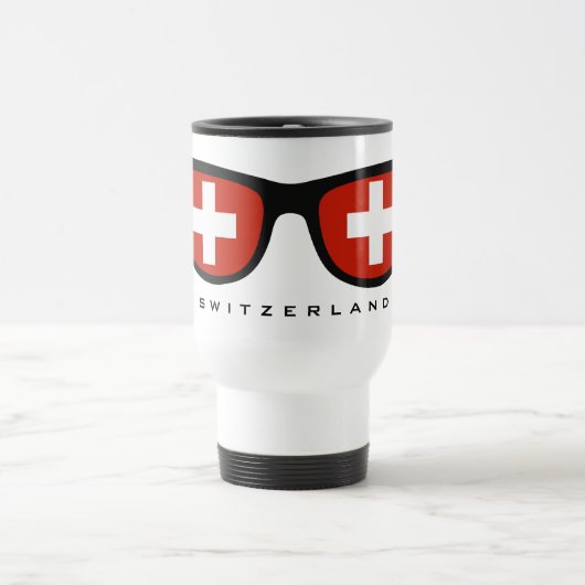 Schweiz Shades benutzerdefinierte Tasse (Mittel)