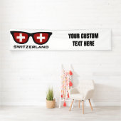 Schweiz Shades benutzerdefinierte Text- und Farbba Banner (Insitu)
