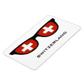 Schweiz Shades benutzerdefinierten Text- und Farbm Magnet (Linke Seite)