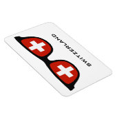 Schweiz Shades benutzerdefinierten Text- und Farbm Magnet (Rechte Seite)