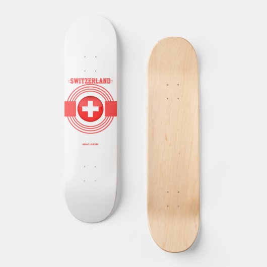 Schweiz Skateboard (Vorderseite)