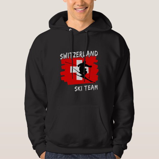 Schweiz Ski Hoodie (Vorderseite)