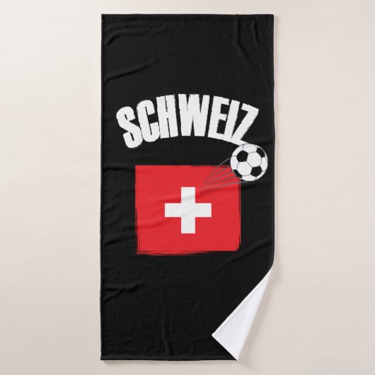 Schweiz Soccer Badehandtuch (Badehandtuch)