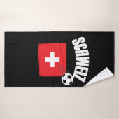 Schweiz Soccer Badehandtuch (Badehandtuch)