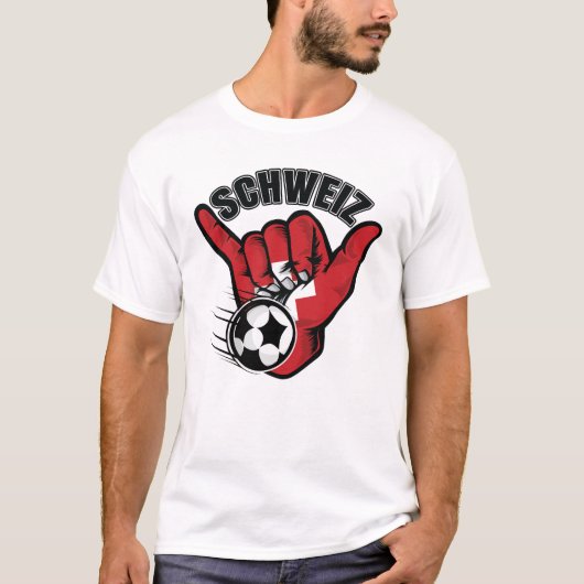 Schweiz Soccer T-Shirt (Vorderseite)