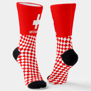 Schweiz Socken, Schweizer Fahne Mode / Sport Socken