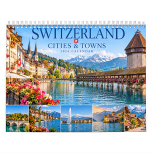 Schweiz Städte und Dörfer Kalender