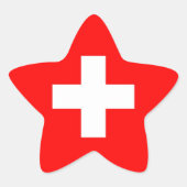 SCHWEIZ Stern-Aufkleber (Vorderseite)