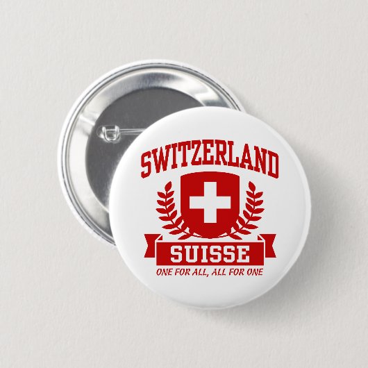 Schweiz Suisse Button (Vorne & Hinten)