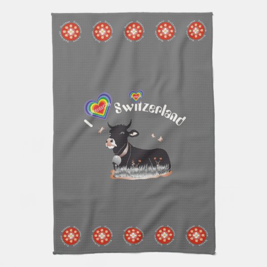 Schweiz - Suisse - Svizzera Geschirrtücher (Vertikal)