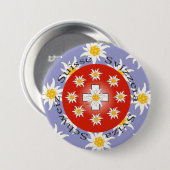 Schweiz Suisse Svizzera Svizra Schweiz Button (Vorne & Hinten)