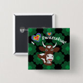 Schweiz Suisse Svizzera Svizra Schweiz Button (Vorne & Hinten)