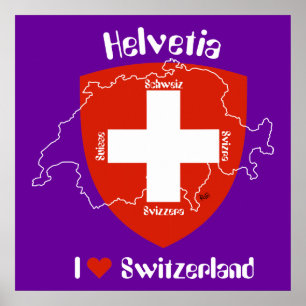 Schweiz, Suisse, Svizzera, Svizra, Schweiz Poster
