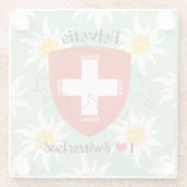 Schweiz Suisse Svizzera Svizra Switzerland Glasuntersetzer (Rückseite)