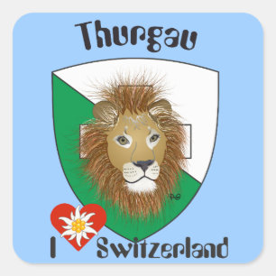 Schweiz Suisse Svizzera Svizra Switzerland Kleber Quadratischer Aufkleber