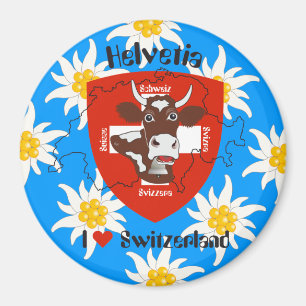 Schweiz Suisse Svizzera Svizra Switzerland Magnet