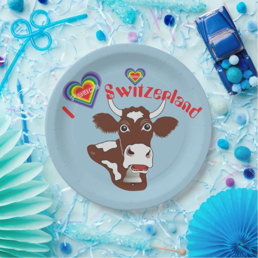 Schweiz – Suisse – Svizzera – Svizra – Switzerland Pappteller (Party)