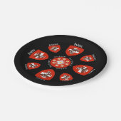 Schweiz – Suisse – Svizzera – Svizra – Switzerland Pappteller (Schrägansicht)