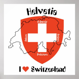 Schweiz, Suisse, Svizzera, Svizra, Switzerland Poster
