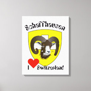 Schweiz  Suisse  Switzerland Schaffhausen Leinwanddruck