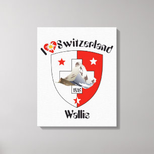 Schweiz  Suisse  Switzerland Wallis Leinwanddruck